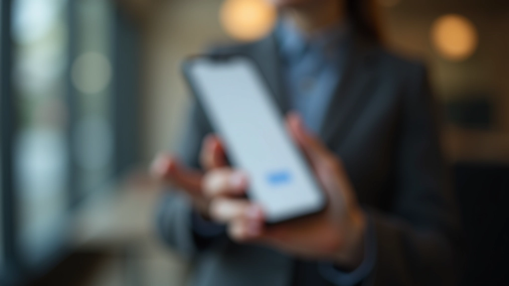 Mobile banking app interface on smartphone screen, fintech dashboard design with transaction history